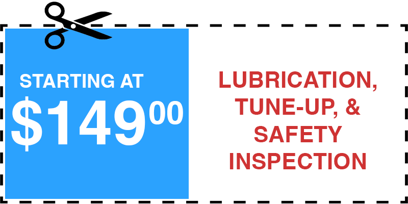 149 garage door MAINTENANCE